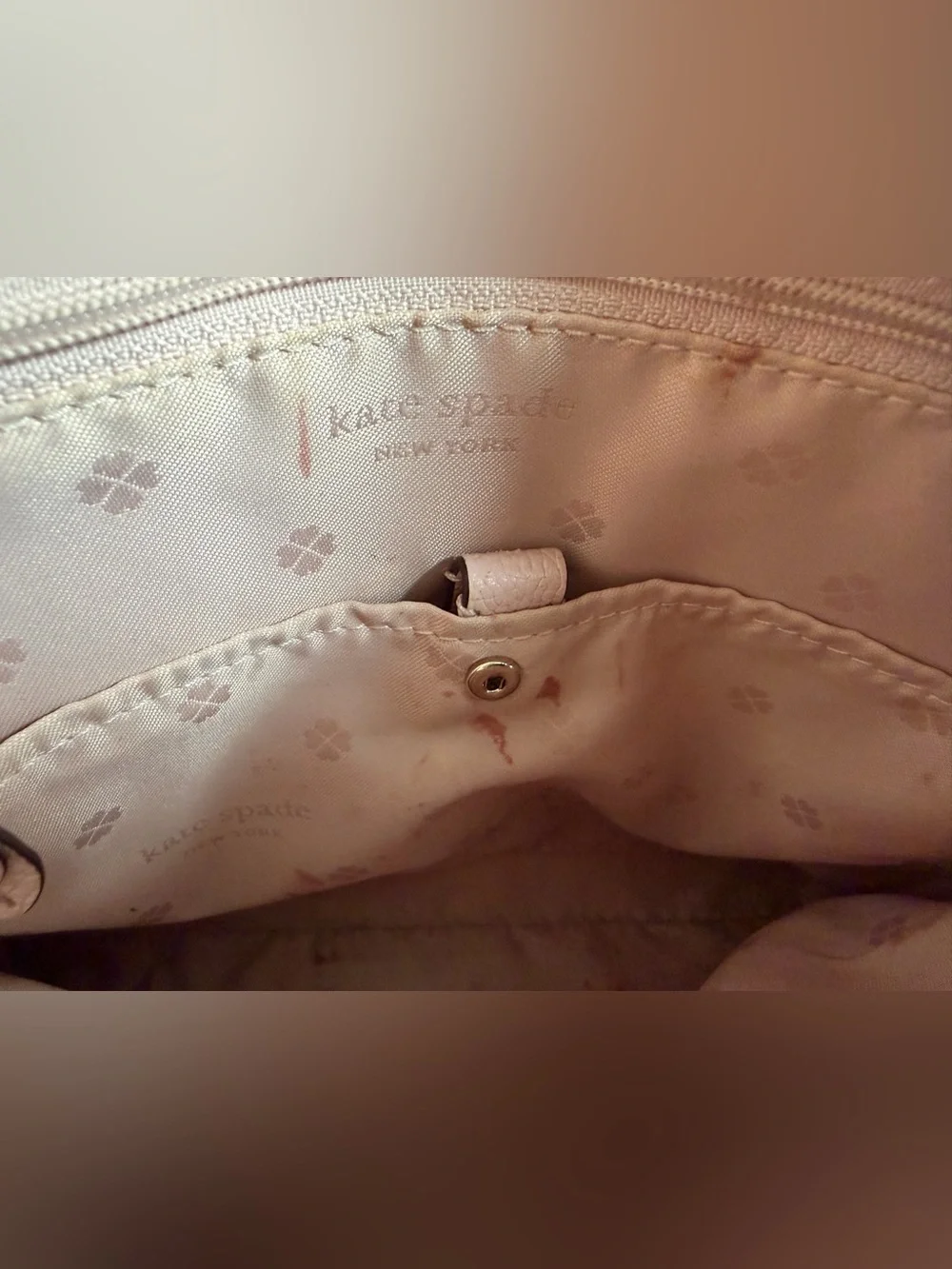 kate spade Light Pink Pebbled Leather Satchel purse handbag